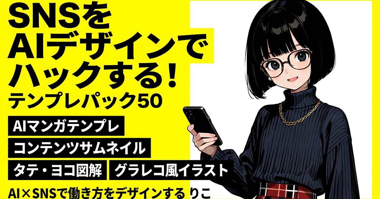 SNSをAIデザインでハックする！デザインテンプレパック50